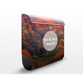 Poštovní schránka Grand Canyon po západu slunce s vlastním textem, typ A