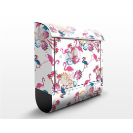 Poštovní schránka s potiskem Flamingo Design