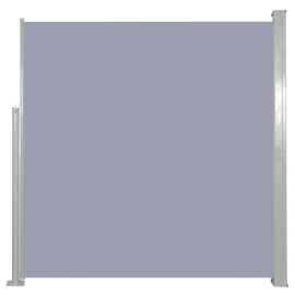 vidaXL Zatahovací boční markýza / zástěna 140 x 300 cm šedá