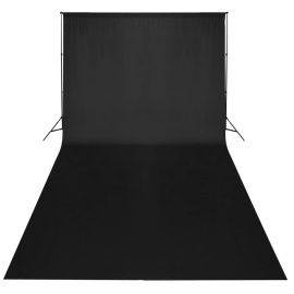 Fotopozadí bavlněné černé 300 x 300 cm 
