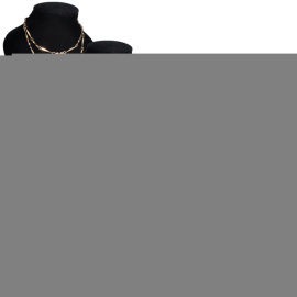 vidaXL Flanelový stojan na náhrdelníky a řetízky černý, 9 x 8,5 x 15 cm, 4 ks