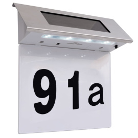 Solární LED svítidlo s číslem domu