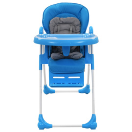 Dětská jídelní židlička modro-šedá 