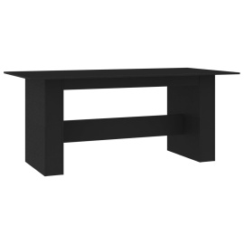 vidaXL Jídelní stůl černý 180 x 90 x 76 cm dřevotříska (800469)
