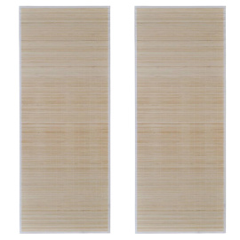 vidaXL Obdélníkové koberce z přírodního bambusu 2 ks 120 x 180 cm