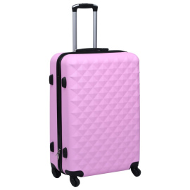 vidaXL Skořepinový kufr na kolečkách růžový ABS (92424)