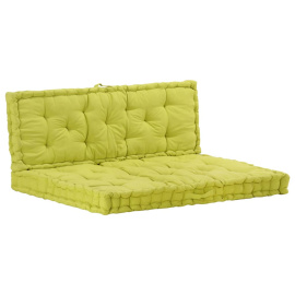 vidaXL Podušky na nábytek z palet 2 ks bavlna zelené (3053640)