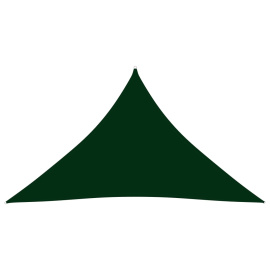 vidaXL Stínící plachta oxford trojúhelník 3,5x3,5x4,9 m tmavě zelená