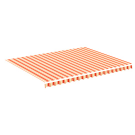 vidaXL Náhradní plachta na markýzu žluto-oranžová 4,5 x 3,5 m (312020)