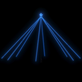 vidaXL Vánoční světelný strom dovnitř i ven 800 LED modrý 5 m (328753)