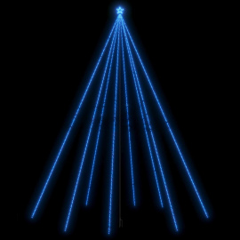 vidaXL Vánoční světelný strom dovnitř i ven 1300 LED modrý 8 m (328764)