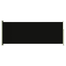 vidaXL Zatahovací boční markýza/zástěna na terasu 117 x 300 cm černá (317826)