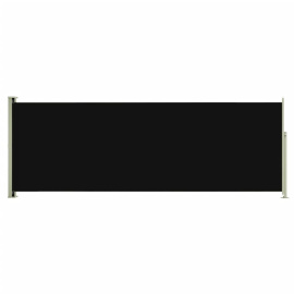 vidaXL Zatahovací boční markýza 220x600 cm černá (317976)