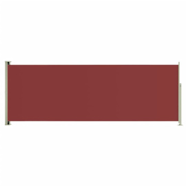 vidaXL Zatahovací boční markýza 220x600 cm červená (317979)