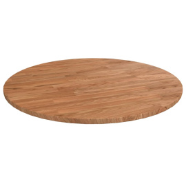 vidaXL Kulatá stolní deska světle hnědá Ø60x1,5cm ošetřený masivní dub (342961)