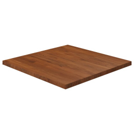 vidaXL Čtvercová stolní deska tmavě hnědá 60x60x2,5 cm ošetřený dub (343044)