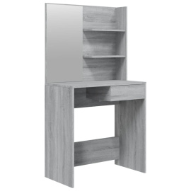 vidaXL Toaletní stolek se zrcadlem šedý sonoma 74,5 x 40 x 141 cm