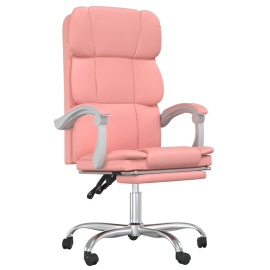 vidaXL Polohovací kancelářská židle růžová umělá kůže (349633)