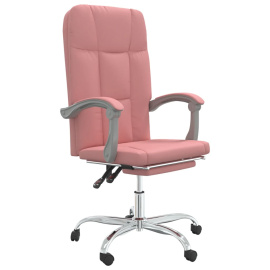 vidaXL Polohovací kancelářská židle růžová umělá kůže (349643)