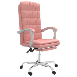 vidaXL Polohovací kancelářská židle růžová umělá kůže (349657)