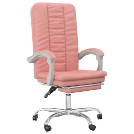 vidaXL Polohovací kancelářská židle růžová umělá kůže (349721)