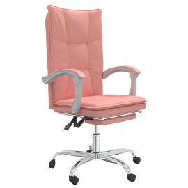 vidaXL Polohovací kancelářská židle růžová umělá kůže (349757)