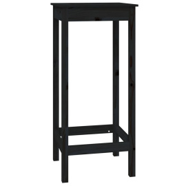 vidaXL Barový stolek černý 50 x 50 x 110 cm masivní borové dřevo (822151)