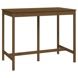 vidaXL Barový stolek medově hnědý 140 x 80 x 110 cm masivní borové dřevo (822160)