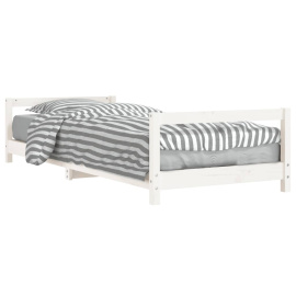 vidaXL Dětská postel bílá 90 x 200 cm masivní borové dřevo (834394)