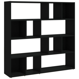 vidaXL Knihovna / dělicí stěna černá 105 x 24 x 102 cm
