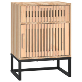 vidaXL Noční stolek 40 x 30 x 55,5 cm kompozitní dřevo a železo