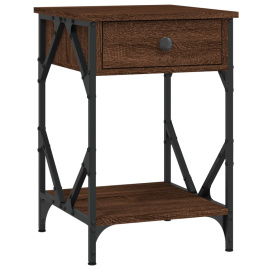 vidaXL Noční stolek hnědý dub 40 x 42 x 60 cm kompozitní dřevo