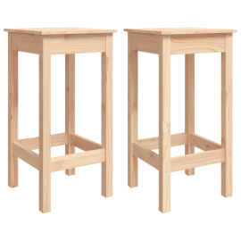 vidaXL Barové stoličky 2 ks 40 x 40 x 78 cm masivní borové dřevo