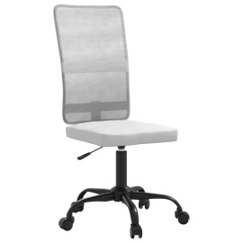 vidaXL Kancelářská židle bílá síťovina (353007)