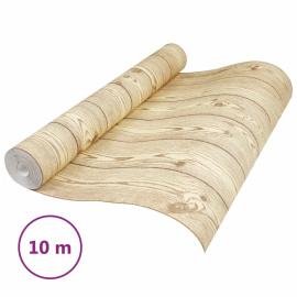 vidaXL Tapeta 3D kresba dřeva hnědá (353407)