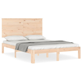vidaXL Rám postele s čelem 120 x 200 cm masivní dřevo (3193656)