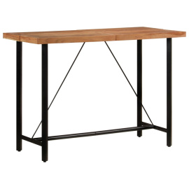 vidaXL Barový stůl 150 x 70 x 107 cm masivní akáciové dřevo a železo (356371)