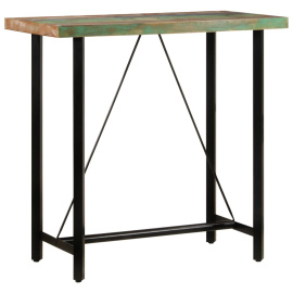 vidaXL Barový stůl 110 x 55 x 107 cm masivní recyklované dřevo a železo (356373)