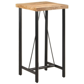 vidaXL Barový stůl 55 x 55 x 107 cm masivní mangovník a železo (356380)