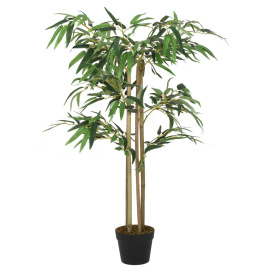 vidaXL Umělý bambus 380 listů 80 cm zelený (358975)