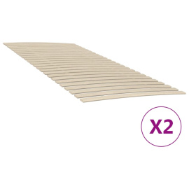 vidaXL Lamelové rošty postele se 48 lamelami 2 ks 100 x 200 cm (3203726)