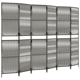 vidaXL Dělicí stěna 6 panelů šedá polyratan (365402)