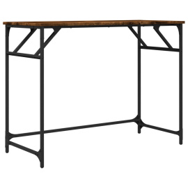vidaXL Psací stůl kouřový dub 100 x 45 x 76 cm kompozitní dřevo a ocel (842268)