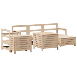 vidaXL 7dílná zahradní sedací souprava masivní borové dřevo (3250552)
